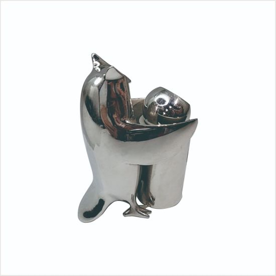 Decoração moderna arte decoração de aço inoxidável escultura animal lobby ornamentos decoração para casa